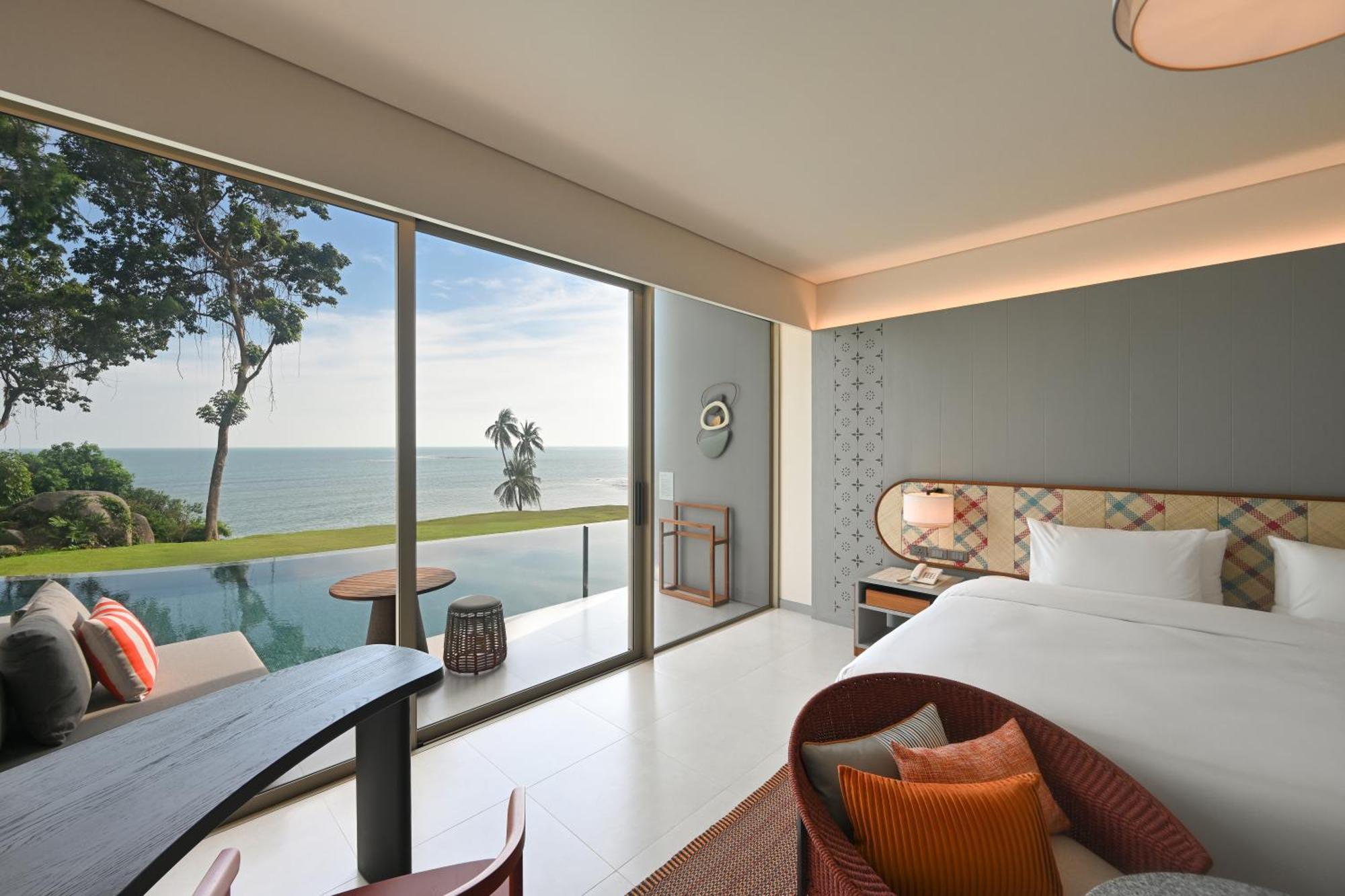 Lofty mit Poolzugang und Meerblick